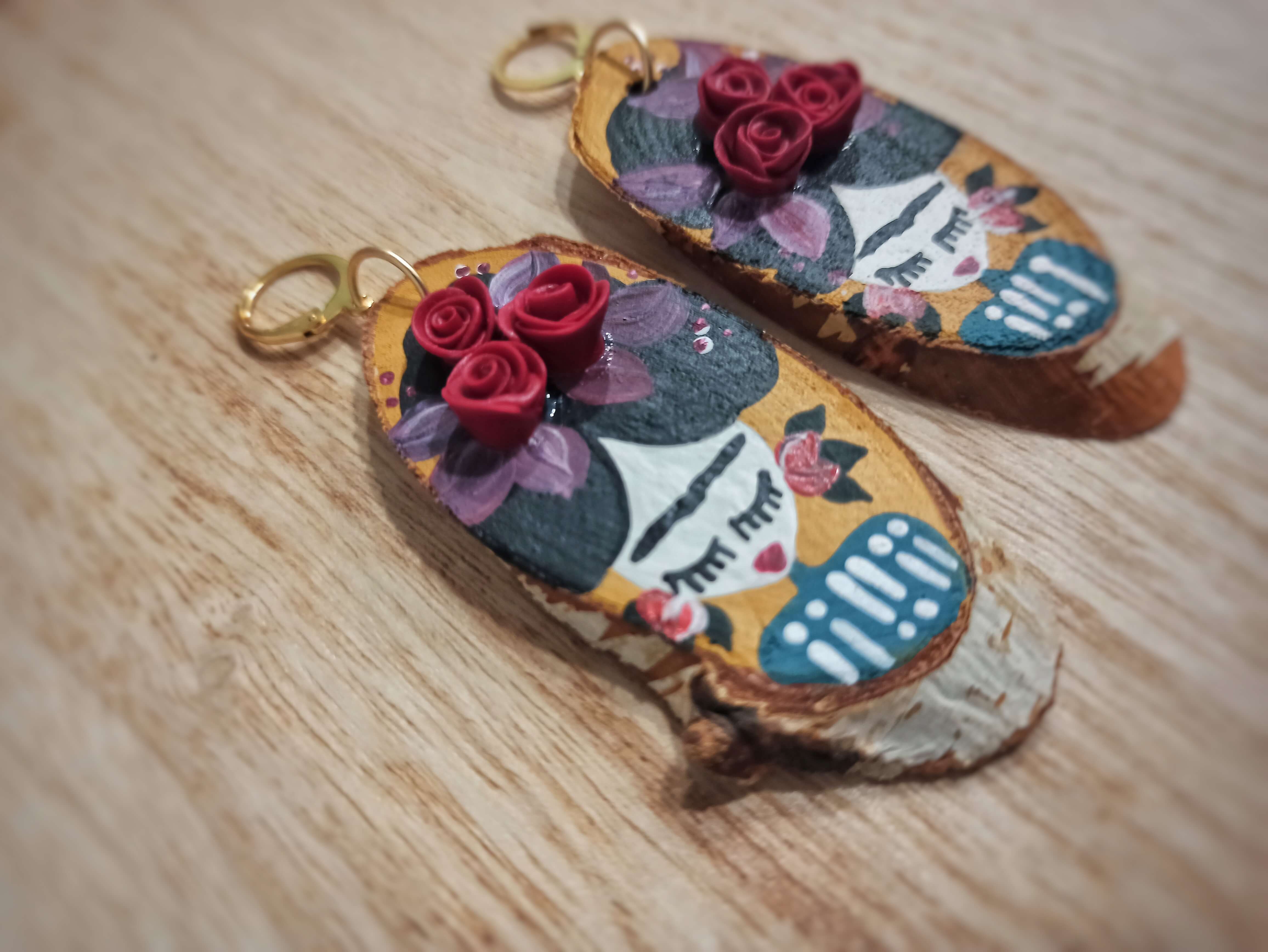 Σκουλαρικια boho χειροποίητα ιδιαίτερα γυναικεία κοσμήματα για δώρο μεγάλα περίεργα σκουλαρίκια