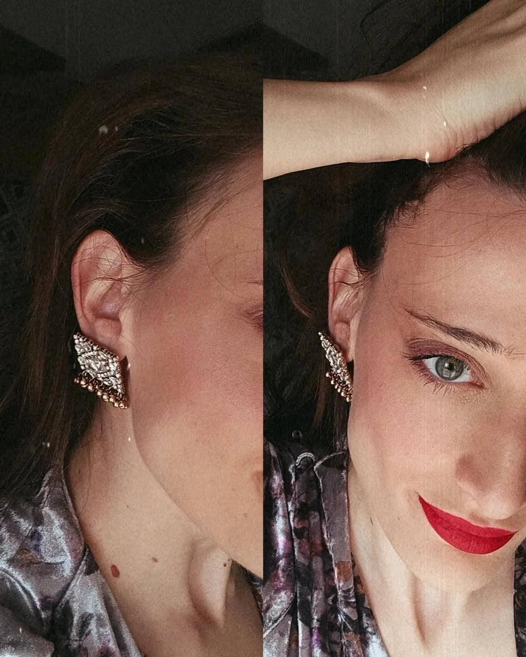 Tiara earrings - Pajaritos