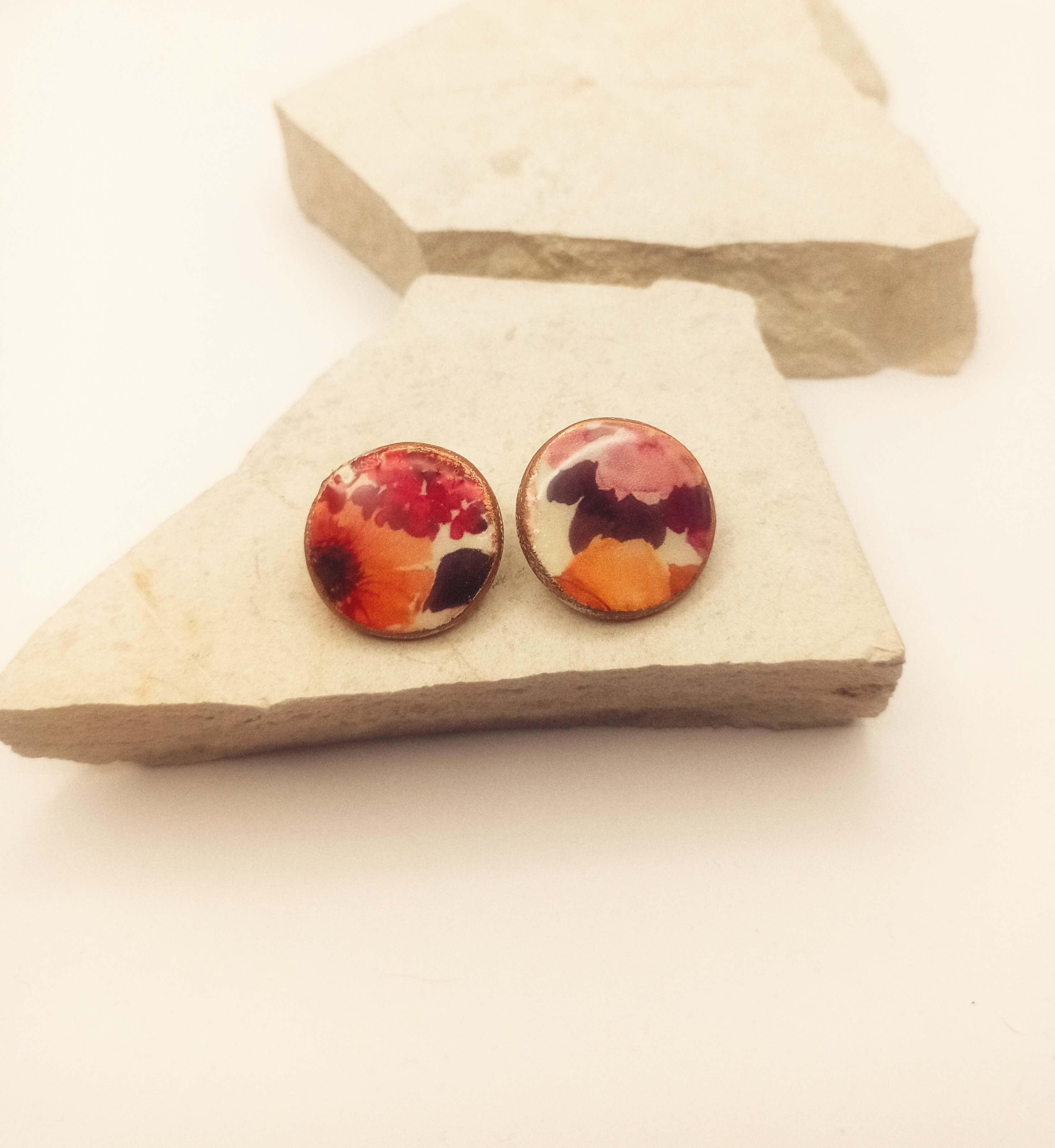 Ether Circle Clay Studs