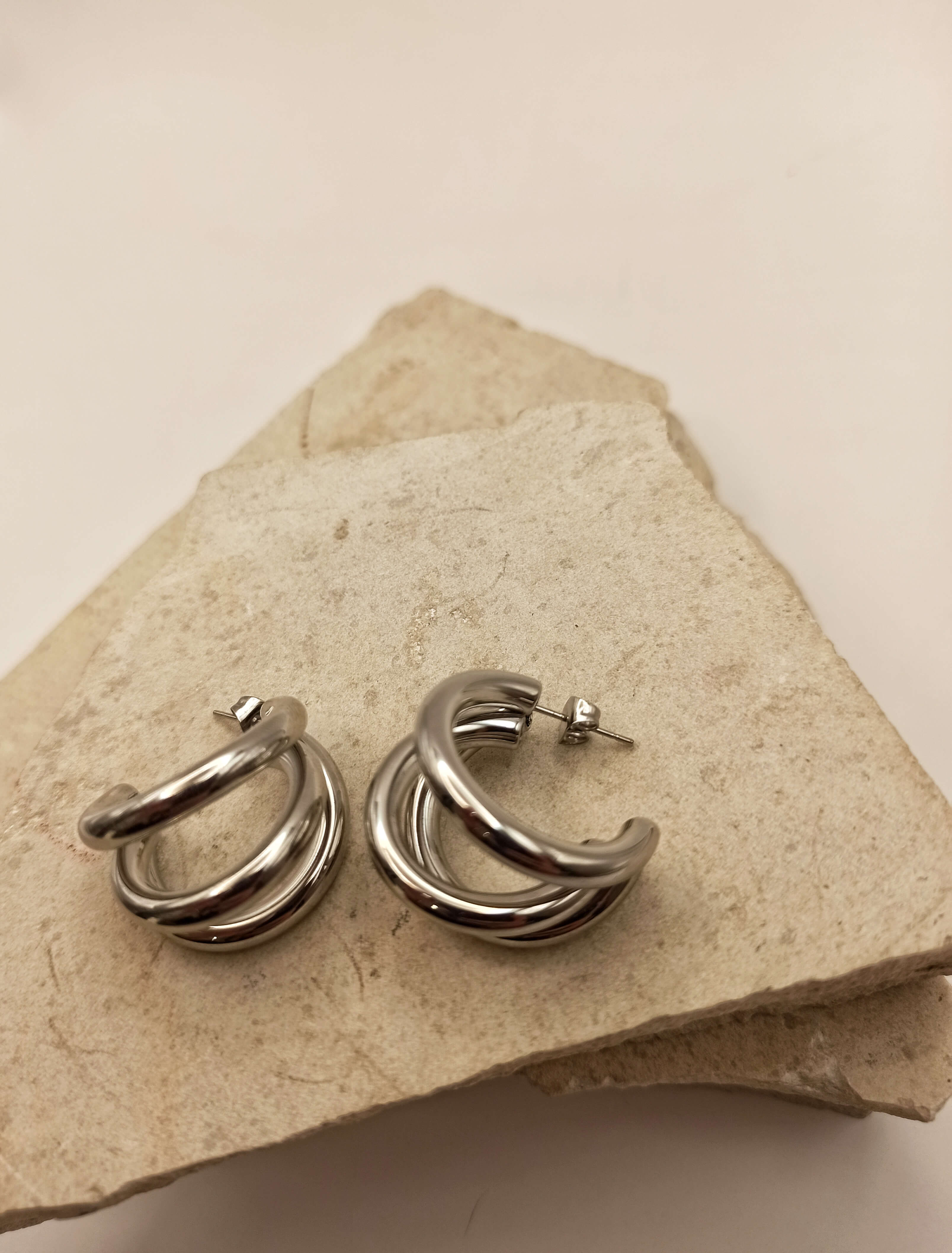 Triplett Hoops Silver