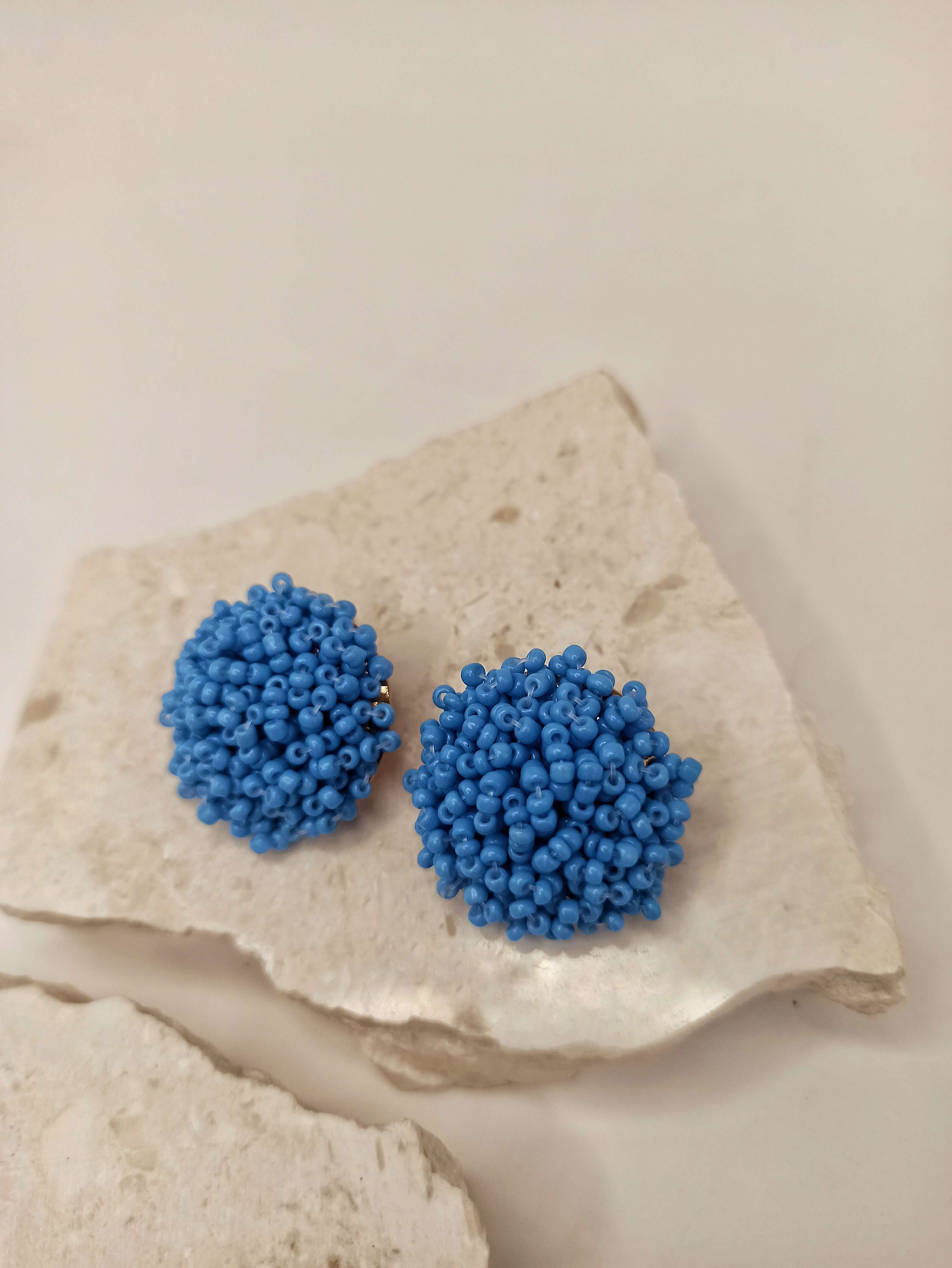 Blue Ivi Miyuki Studs