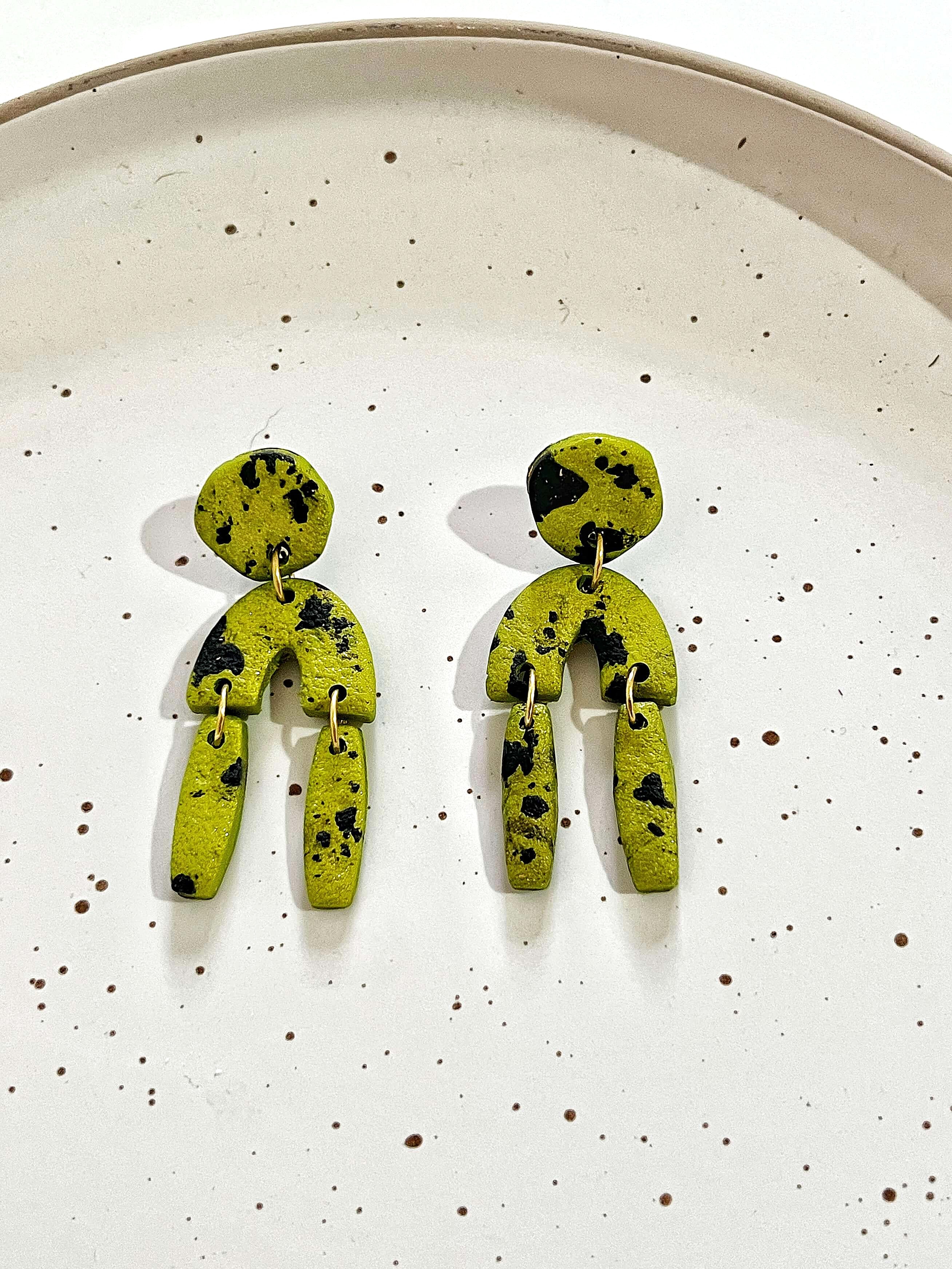 Μακρυα σκουλαρικια απο πολυμερικο πηλο μοντερνα κοσμηματα χειροποιητα χονδρικης μεγαλα οικονομικα δωρα γυναικεια pajaritos