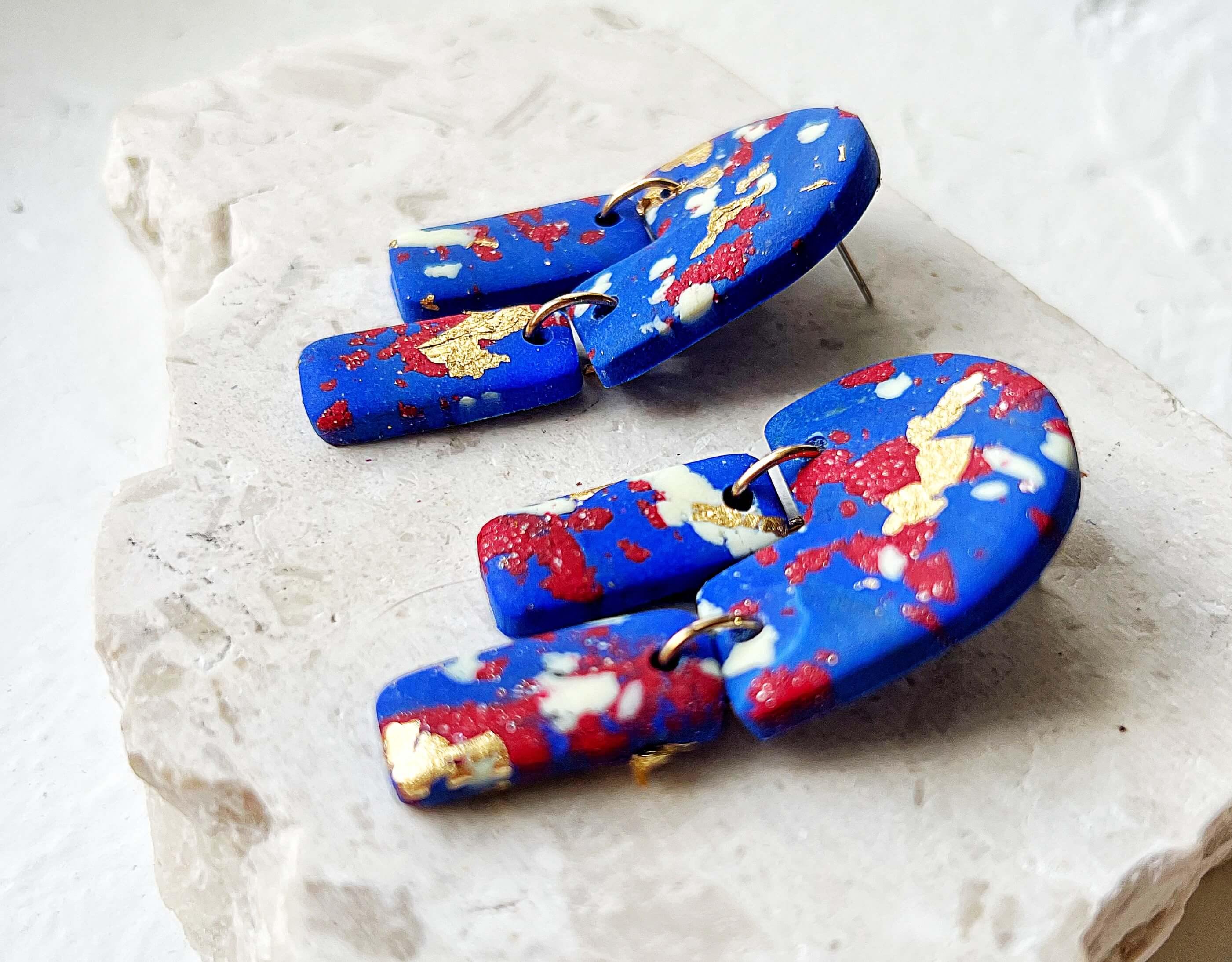 Κρεμαστα χειροποιητα σκουλαρικια γυναικεια μεγαλα μπλε μποχο κοσμηματα για δωρο εντυπωσιακα ιδιαιτερα pajaritos